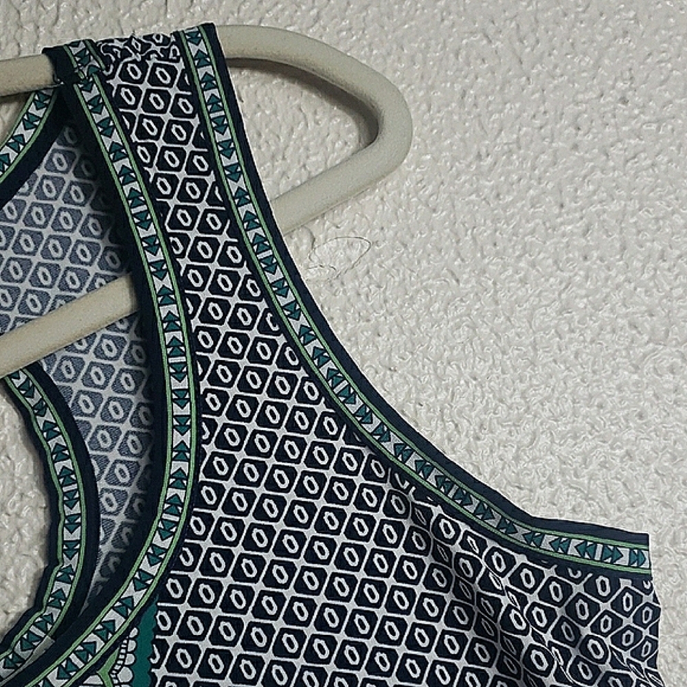 Max Studio Sleeveless Geometric Pattern Midi Dres… - image 3